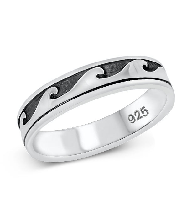 Silver Ring - Waves