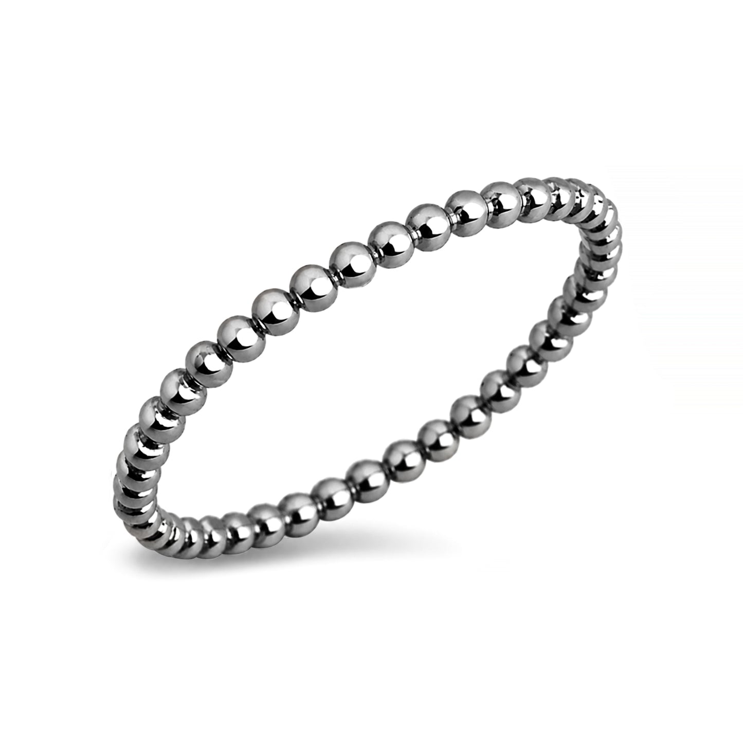 Silver Ring - Continuous Beads