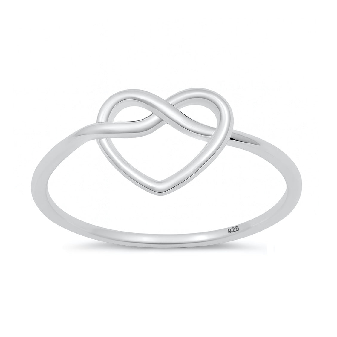 Silver Ring - Pretzel Heart