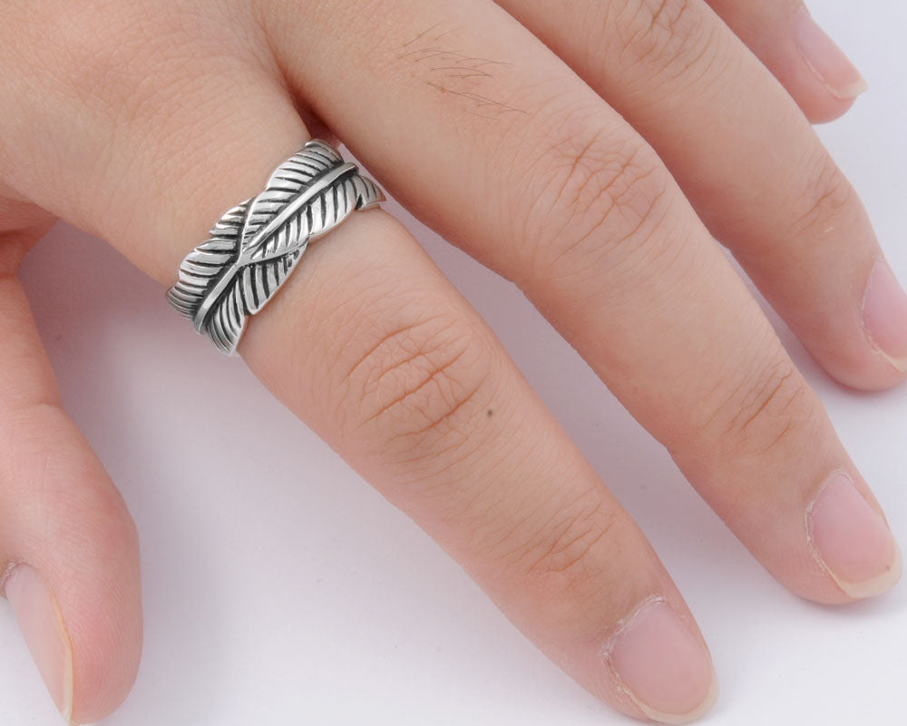 Silver Ring - Leaf