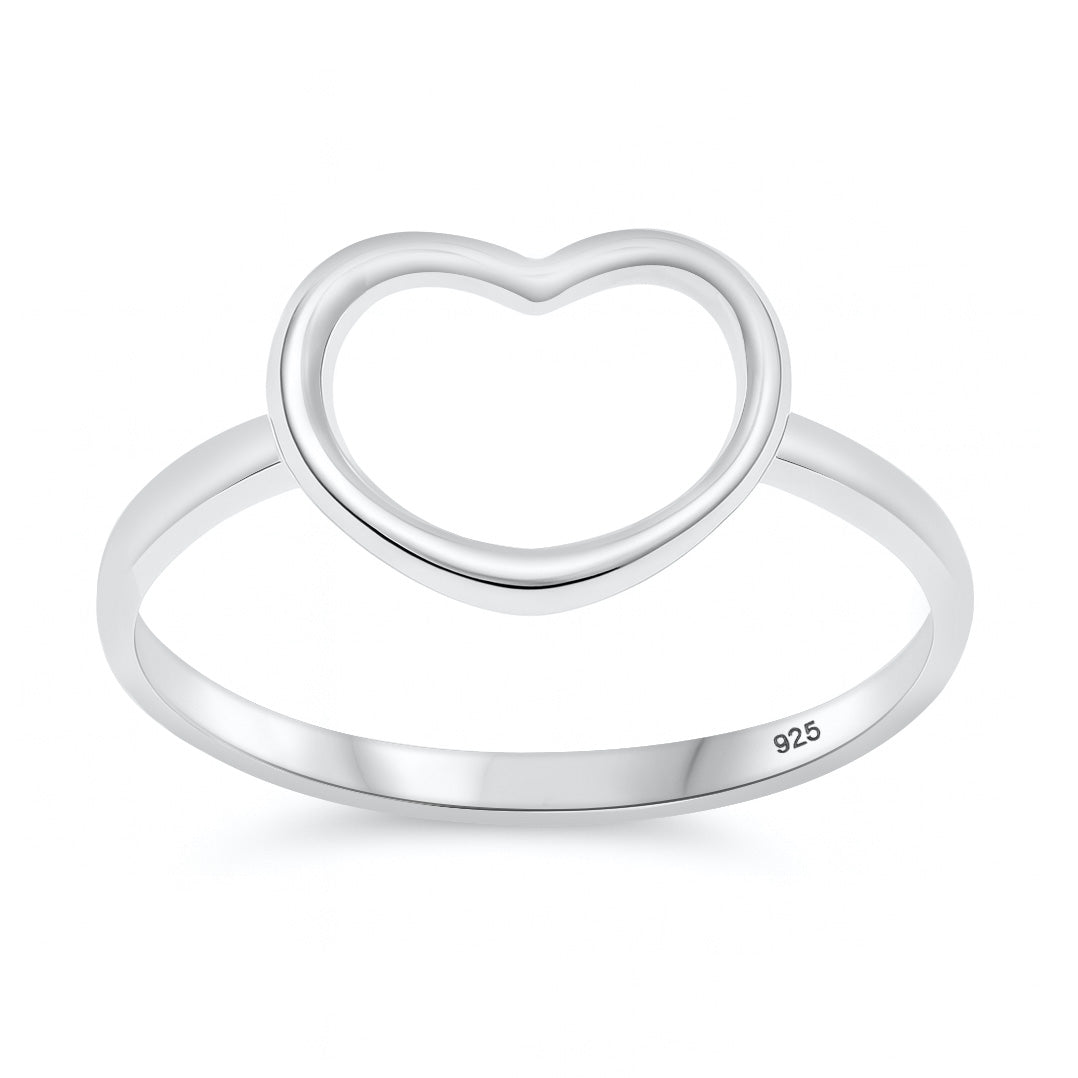 Silver Ring - Open Heart