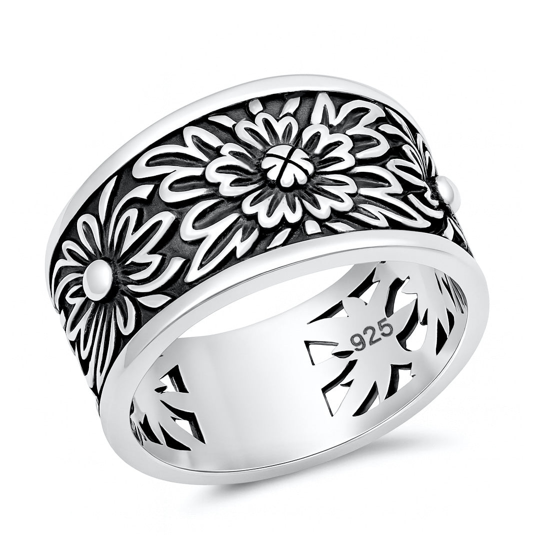 Silver Ring - Sunflower