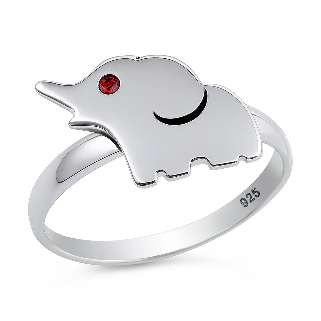 Silver Ring - Elephant