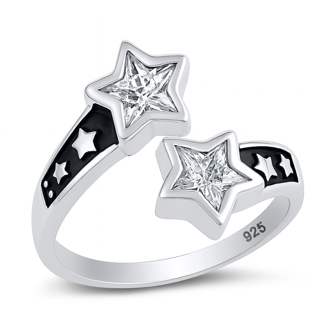Silver Ring - Shooting Stars