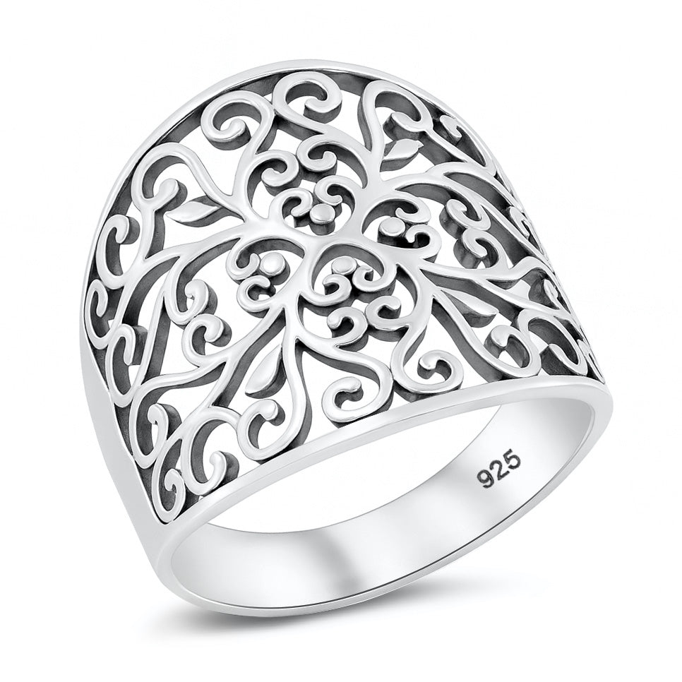 Silver Filigree Ring