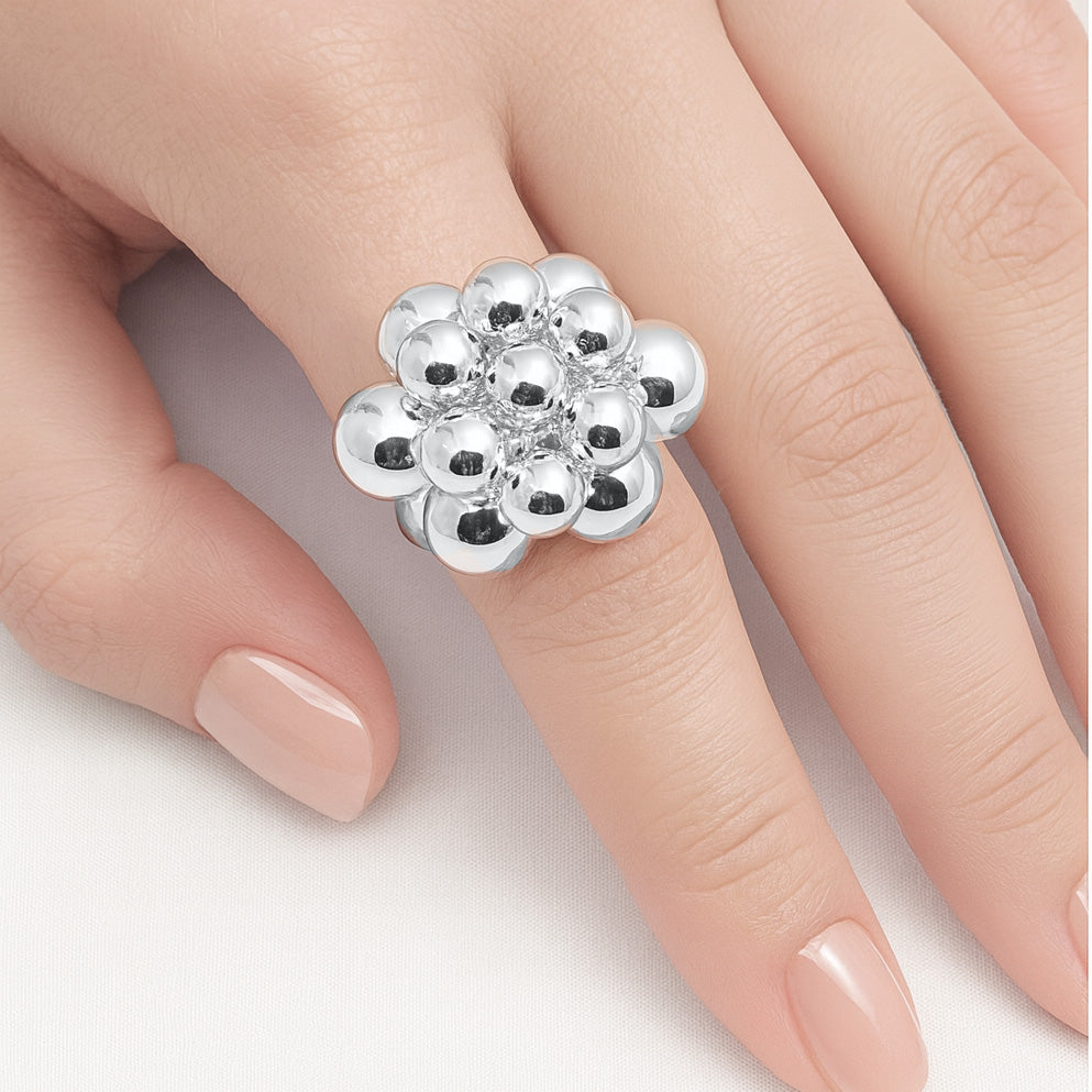 Silver Balls Ring