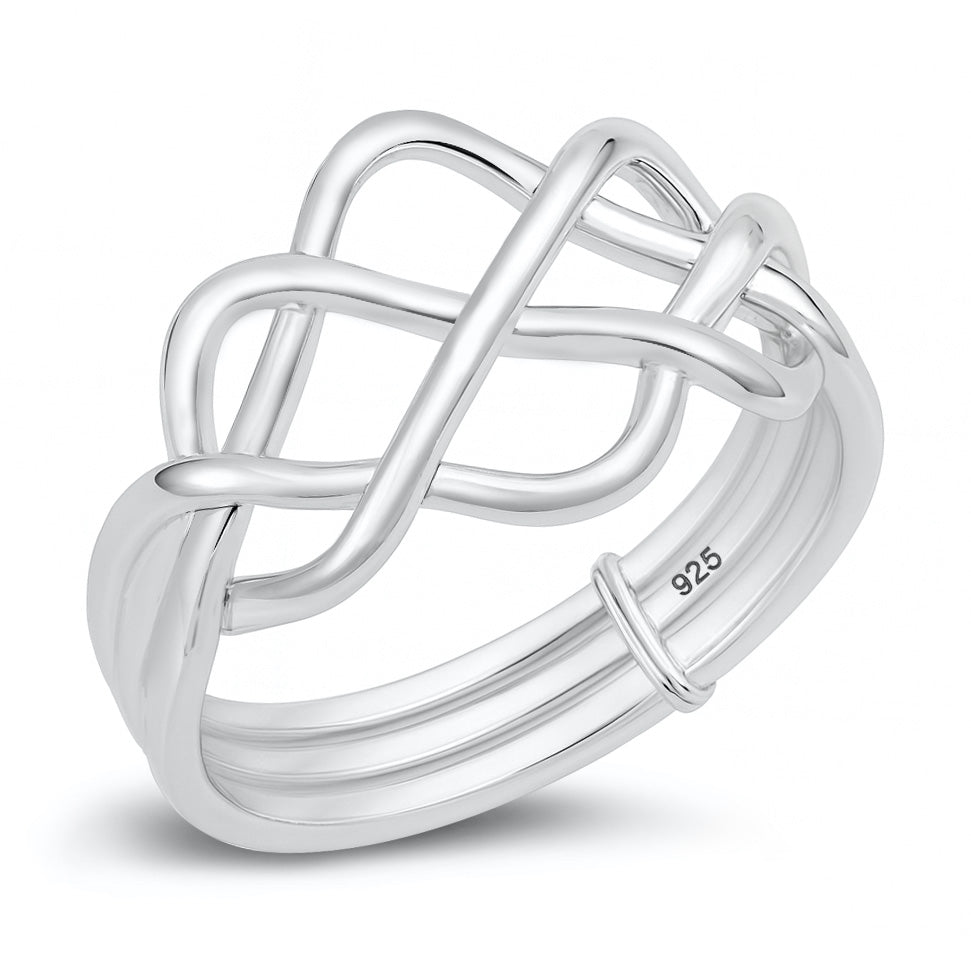 Silver Puzzle Ring