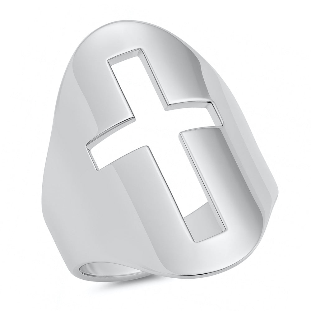 Silver Ring - Cross