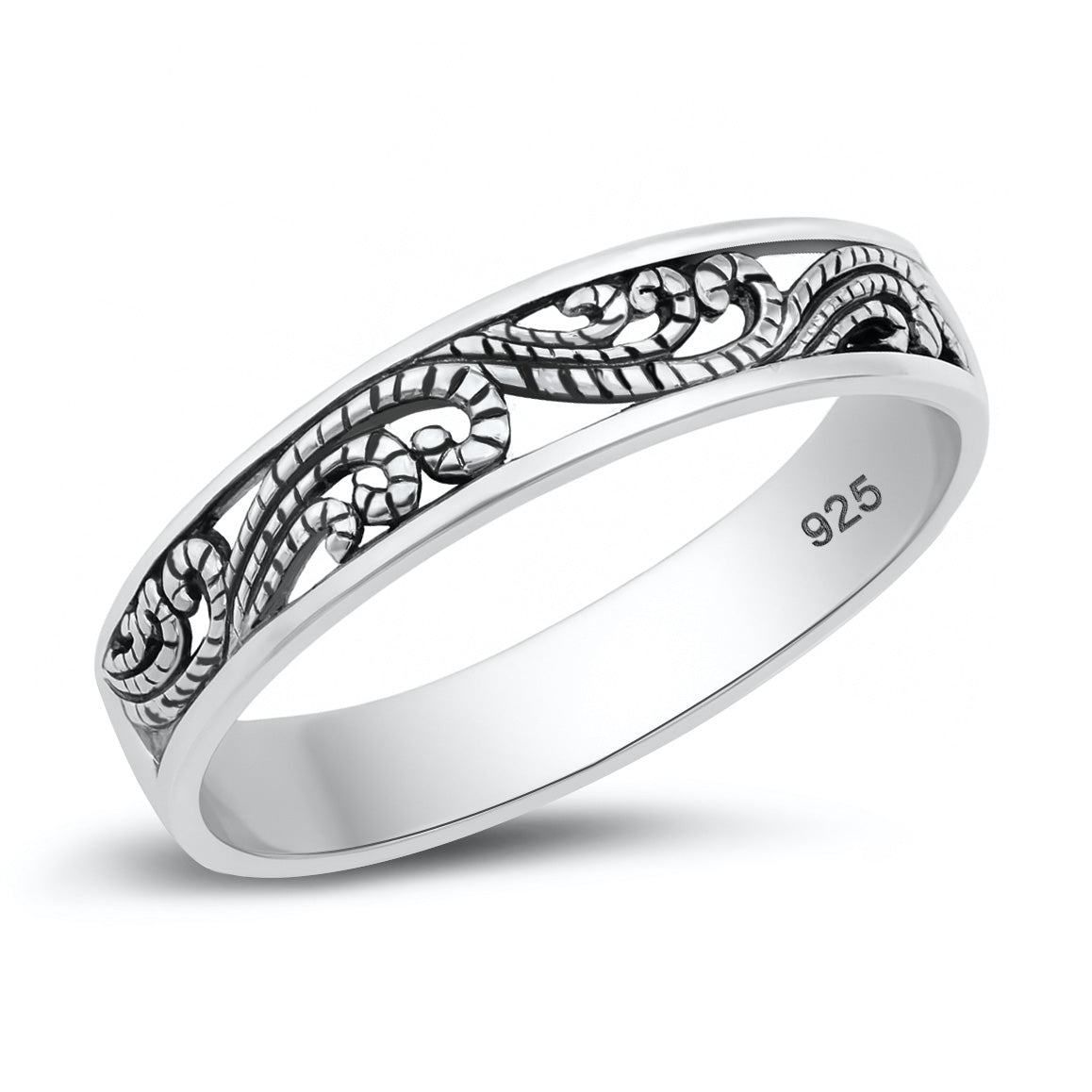 Silver Ring - Filigree Band