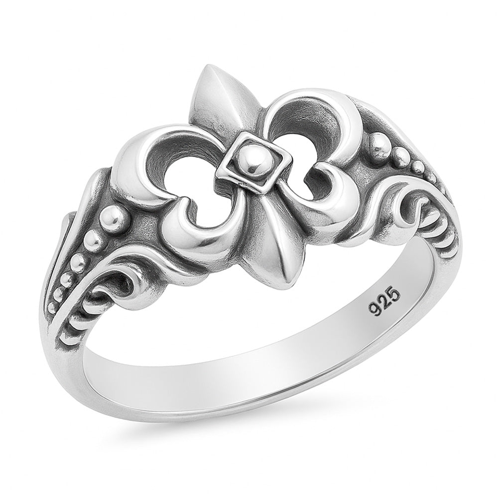 Silver Ring - Fleur De Lis