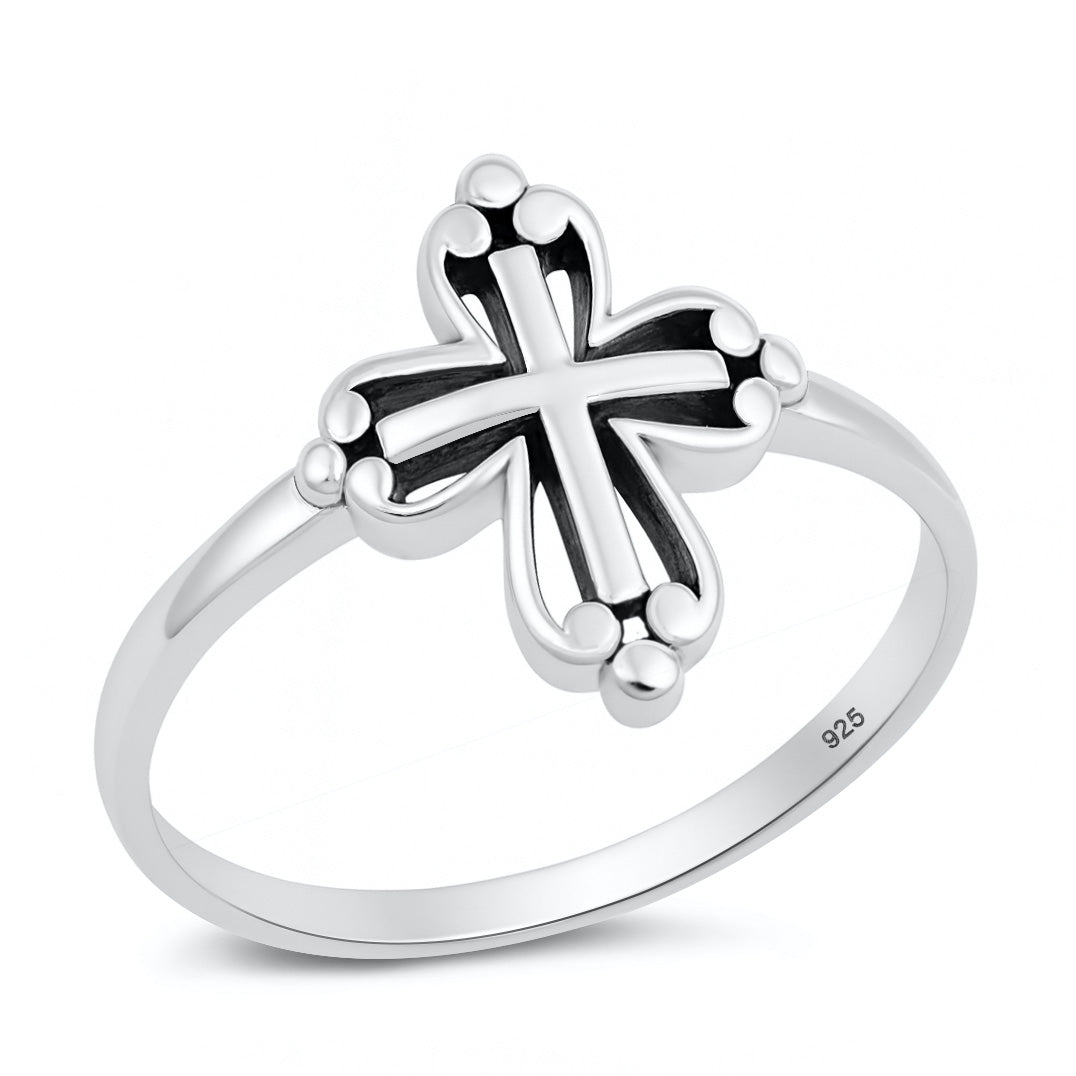 Silver Ring - Cross