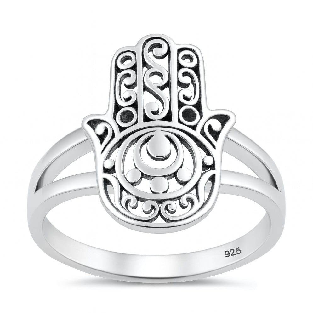 Silver Ring - Hamsa