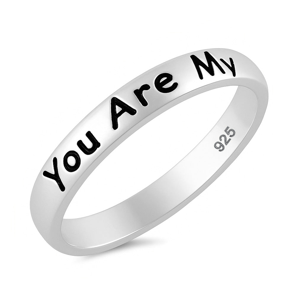 Silver Ring - You Are My Sunshine