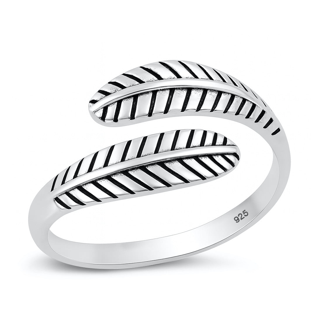 Silver Ring - Feather