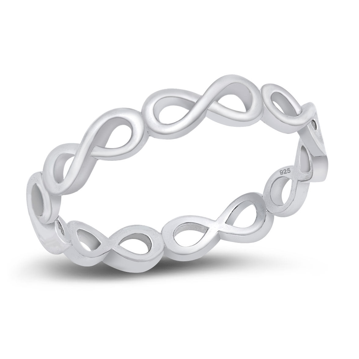 Silver Ring - Wraparound Infinity
