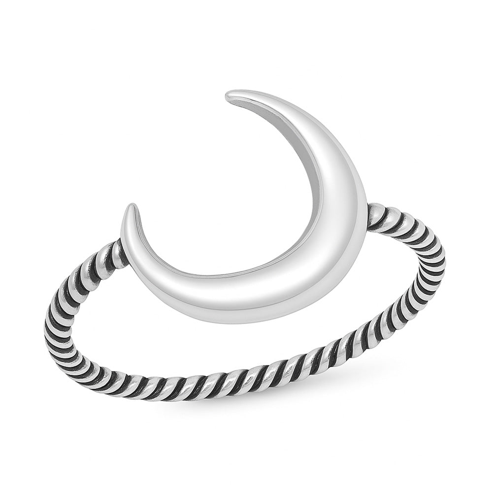 Silver Ring - Moon