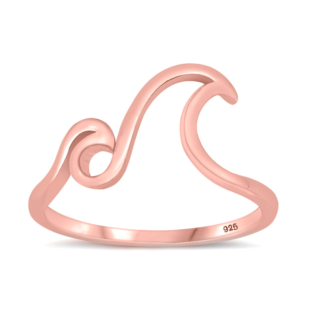 Silver Ring - Double Waves