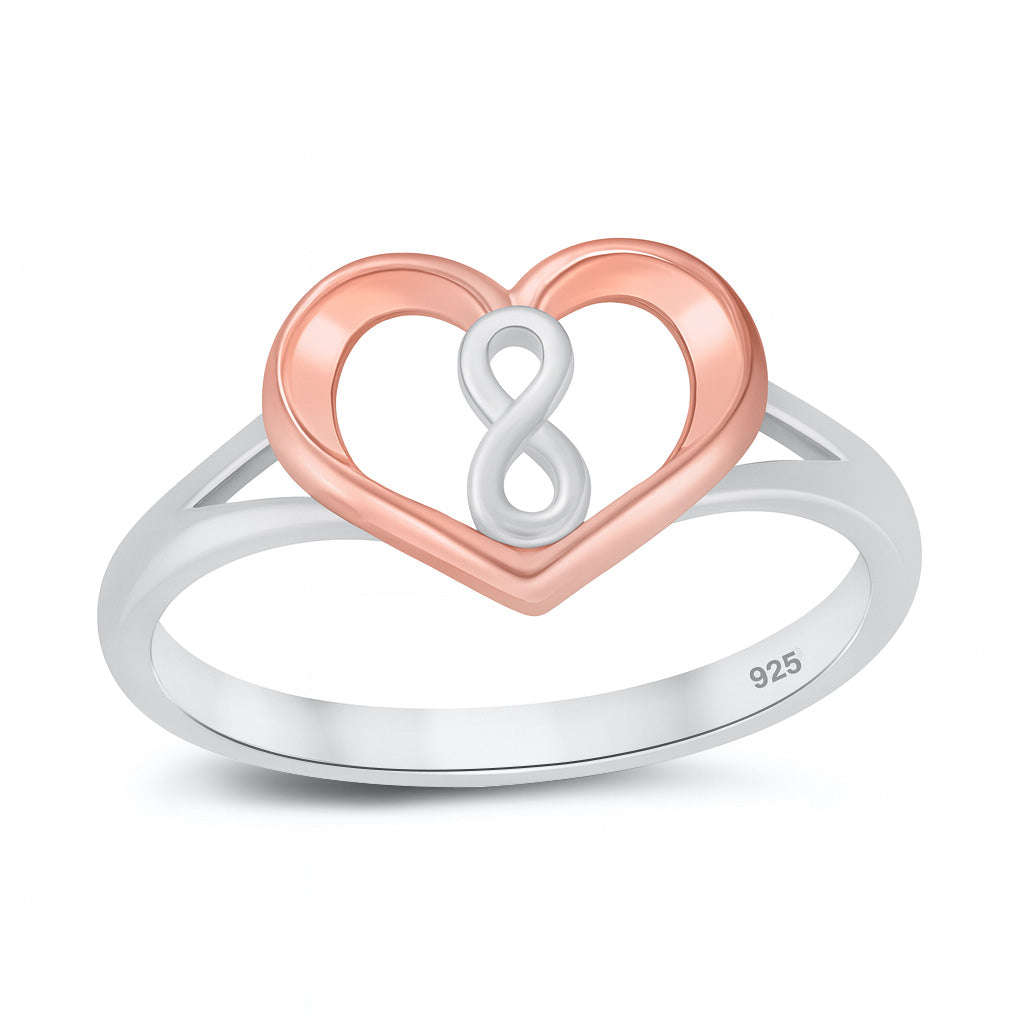 Silver Ring - Infinity in Heart