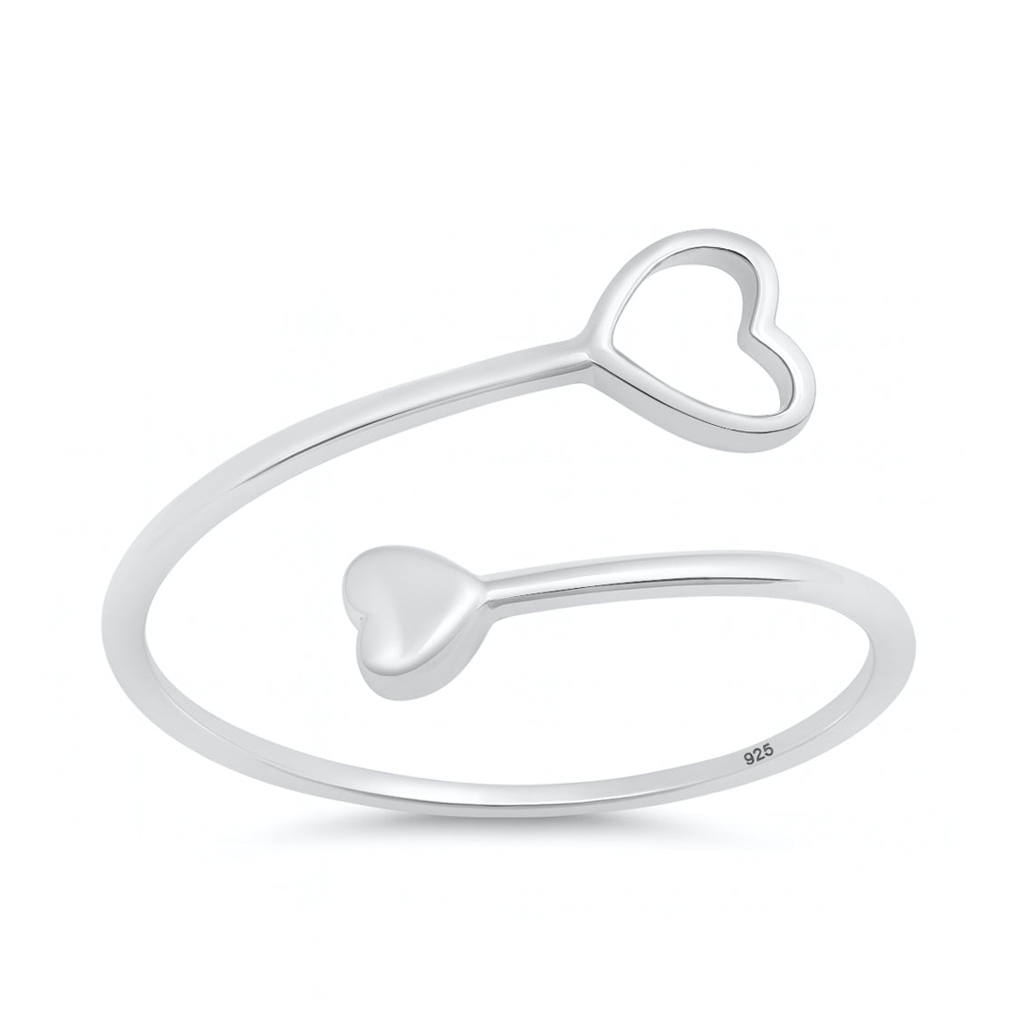 Silver Ring - Open Heart