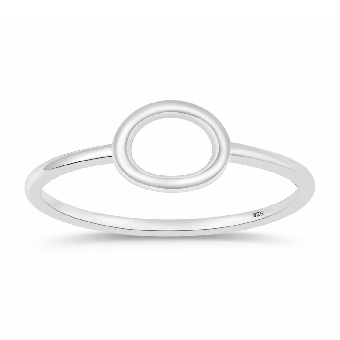 Silver Ring - Open Oval