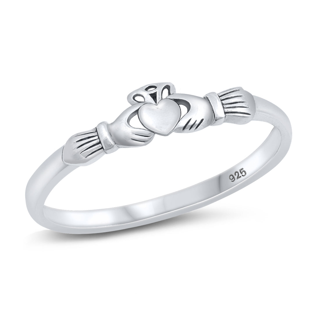 Silver Ring - Mini Claddaugh