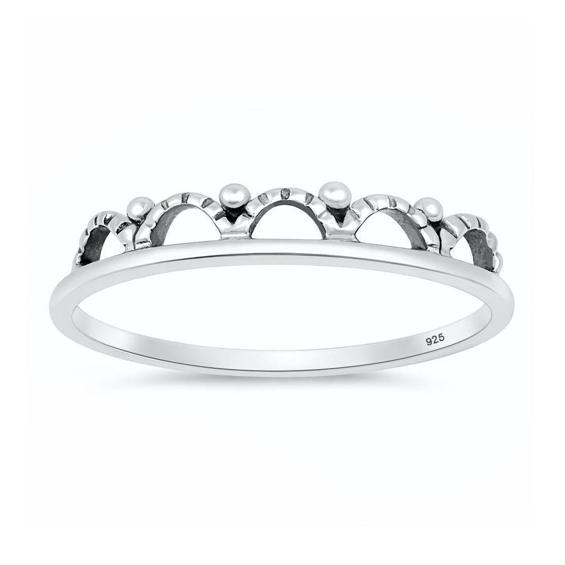 Silver Tiara Inspired Ring