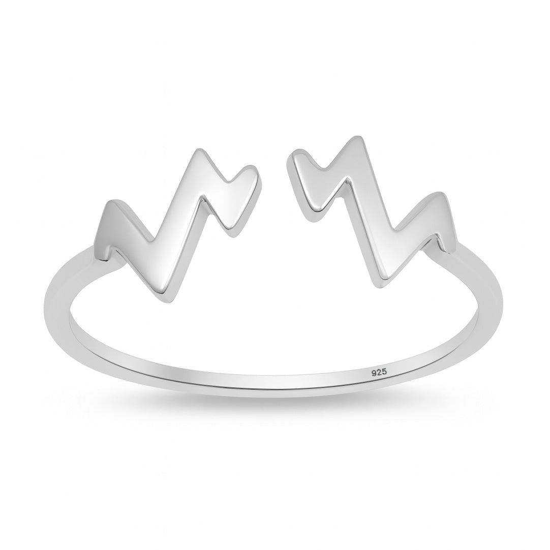 Silver Ring - Zig Zag