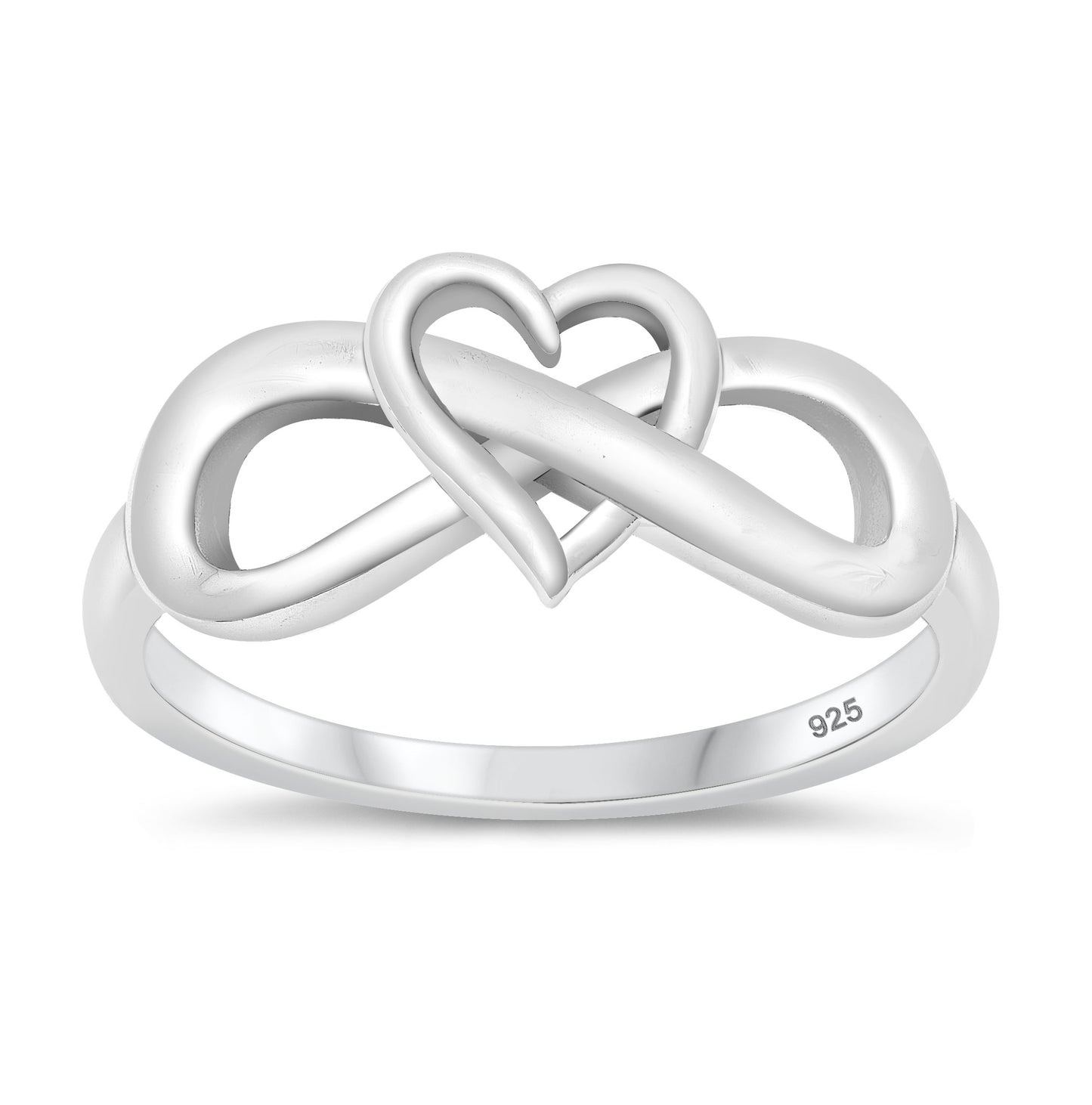 Silver Ring - Heart Infinity