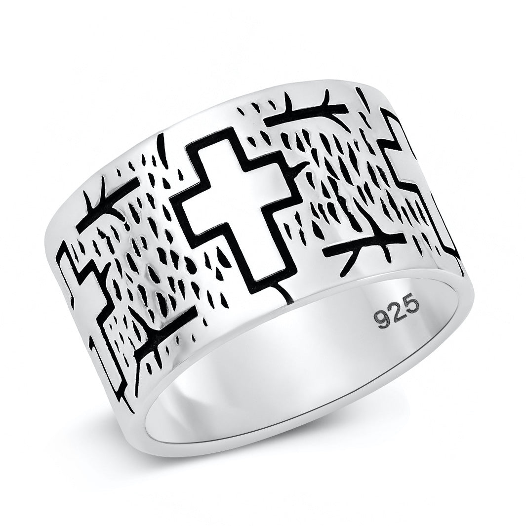 Silver Ring - Cross