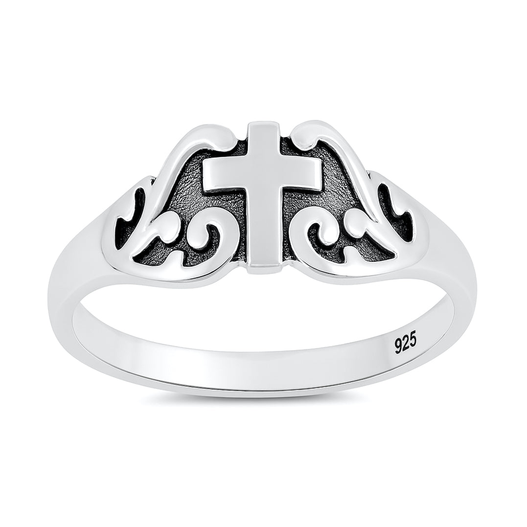 Silver Ring - Cross