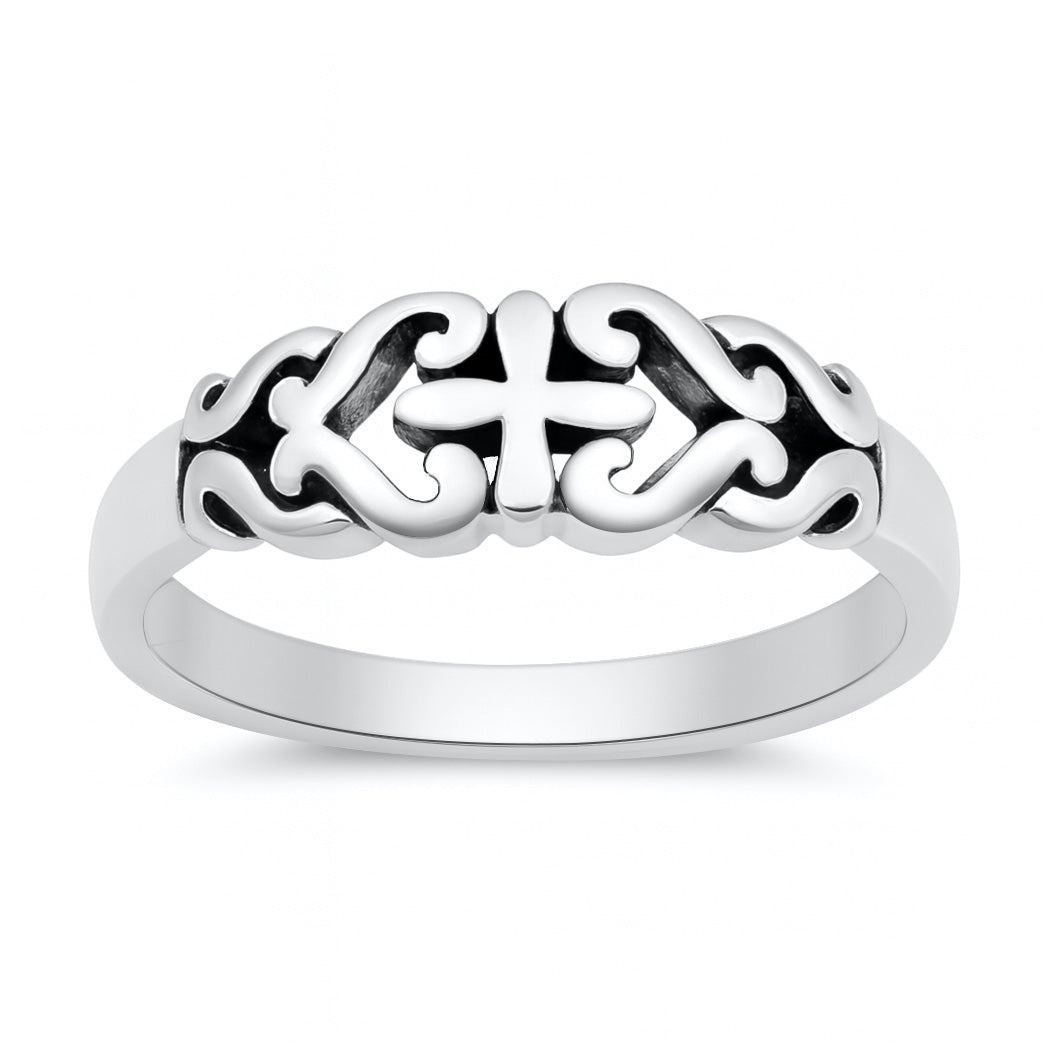 Silver Ring - Cross