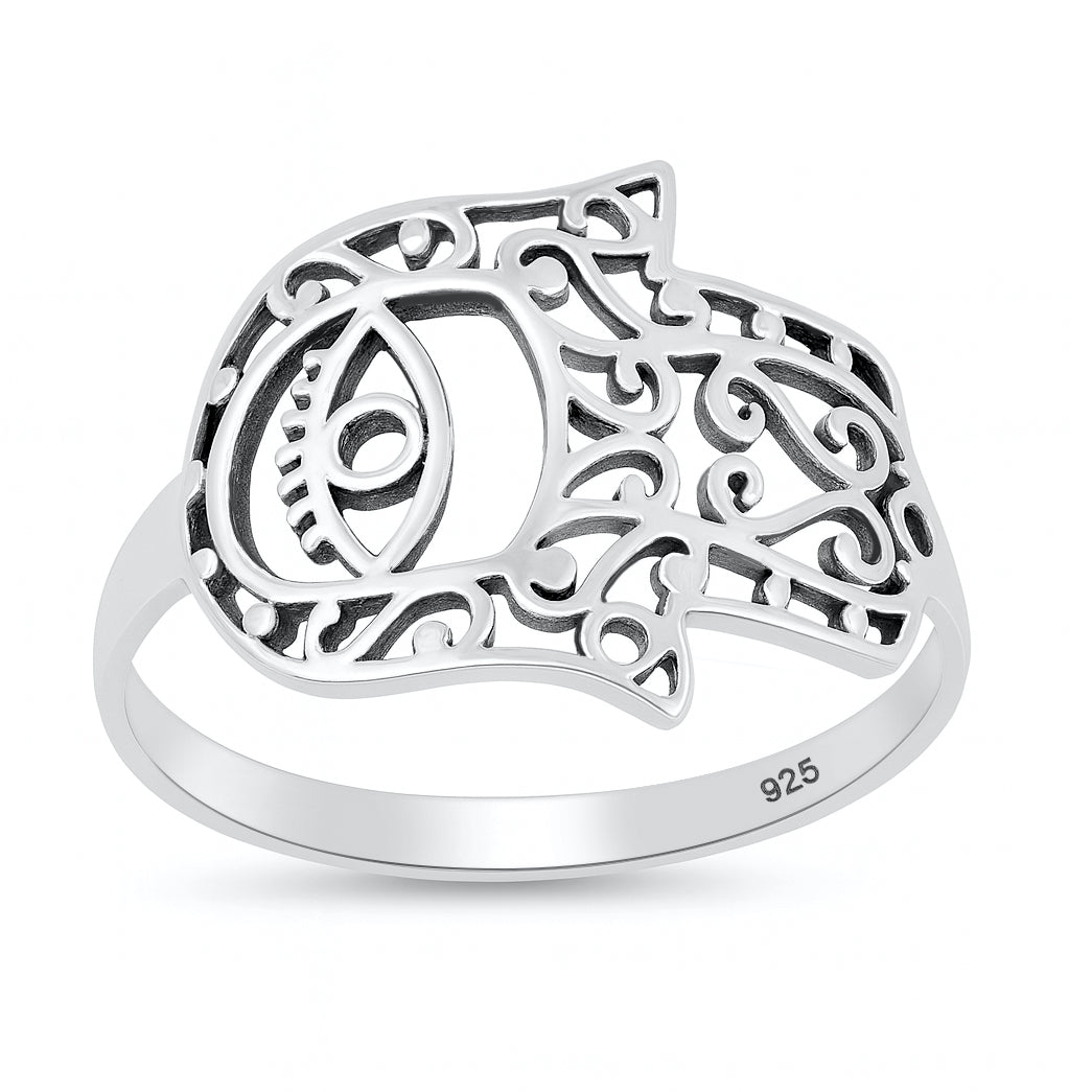 Silver Ring - Hamsa