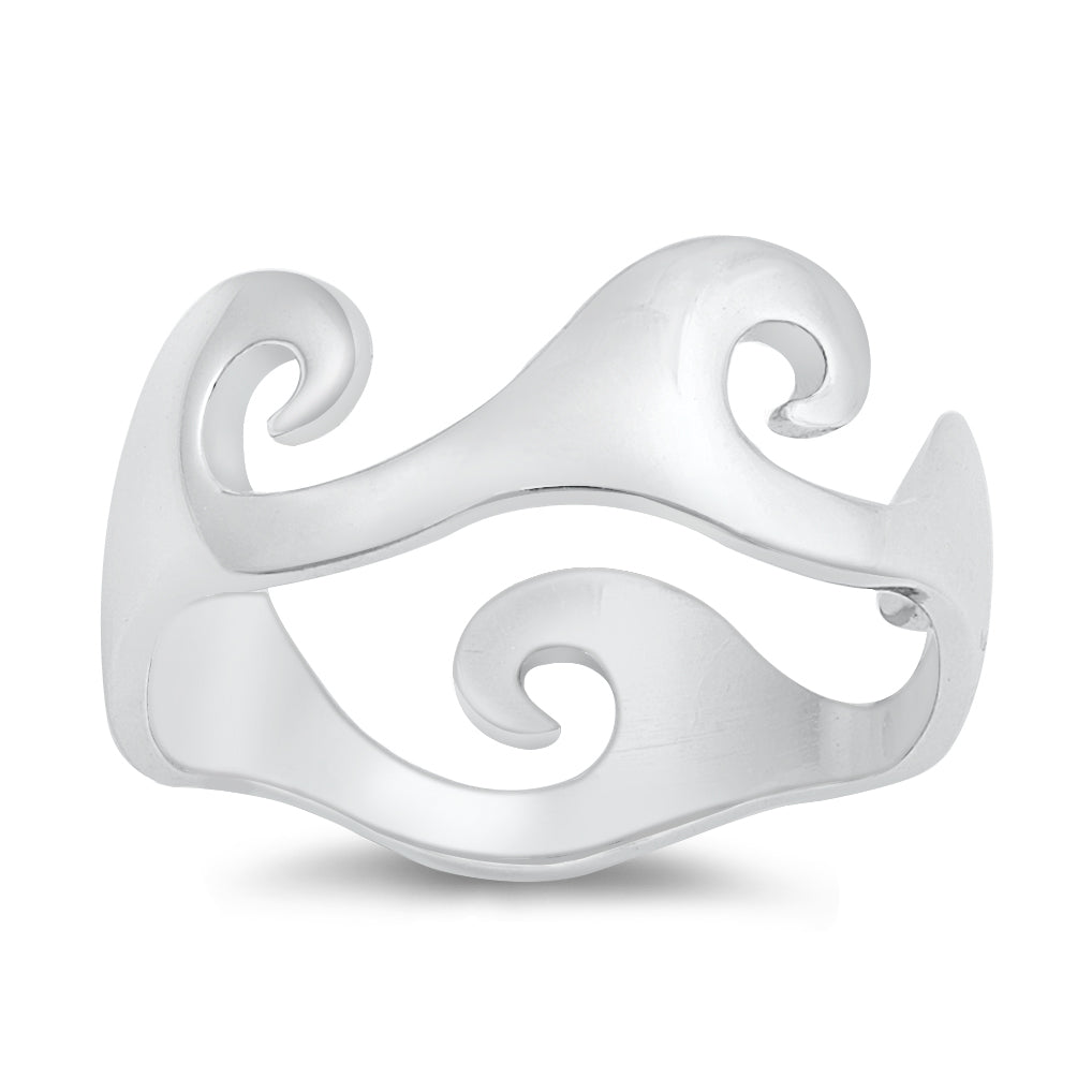 Silver Ring - Waves