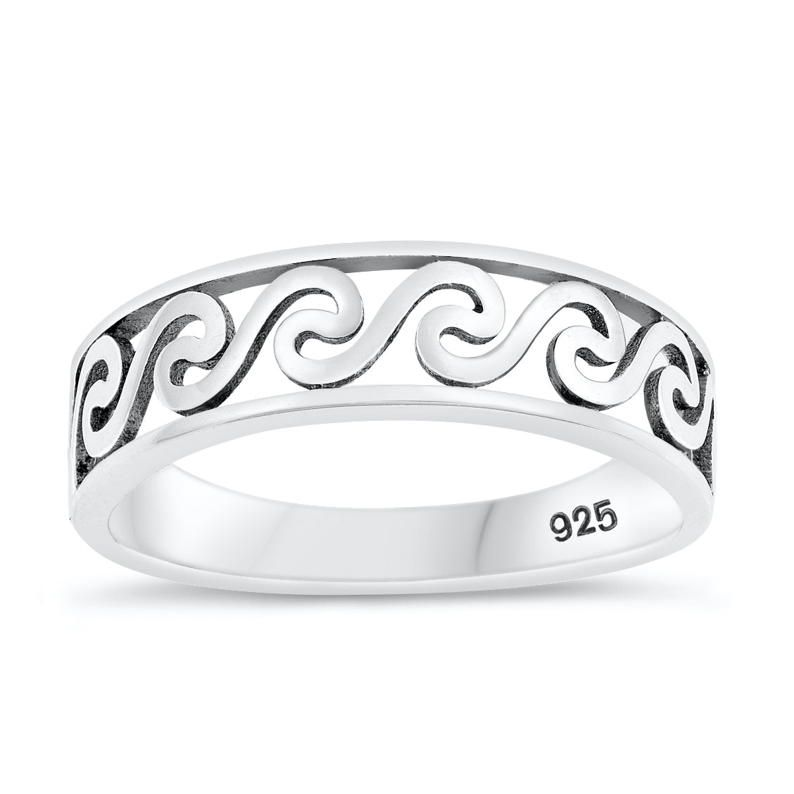 Silver Ring - Filigree Wave