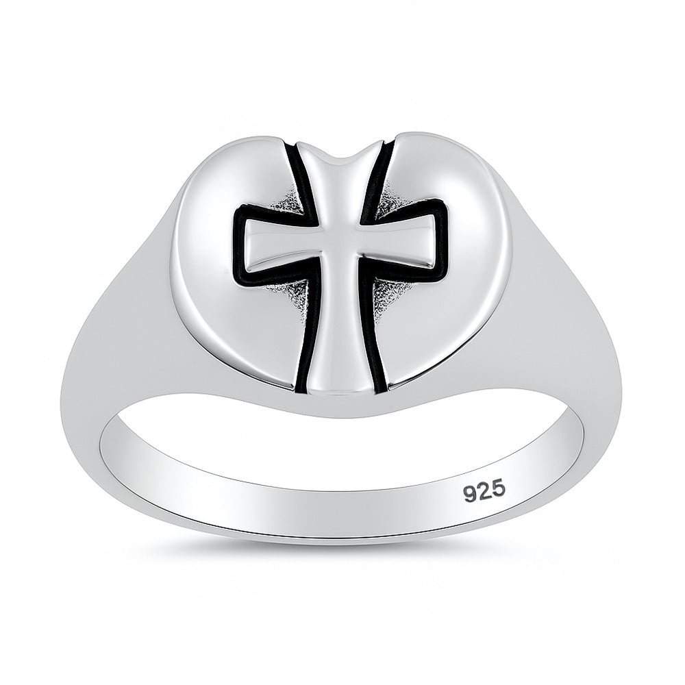 Silver Ring - Cross
