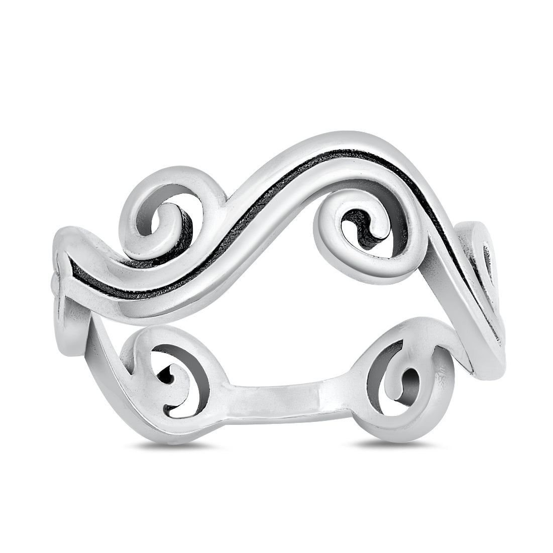 Silver Ring - Waves