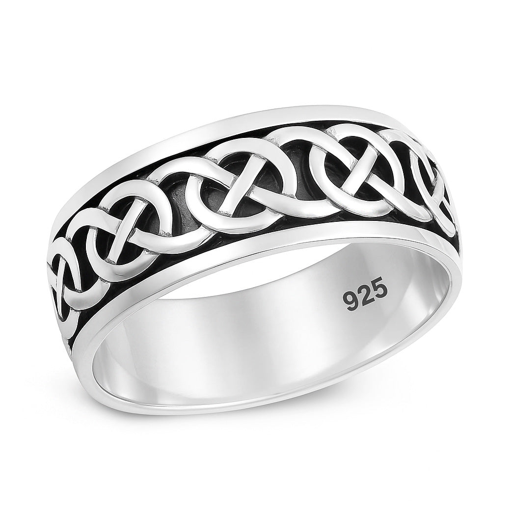 Silver Spinner Ring - Celtic