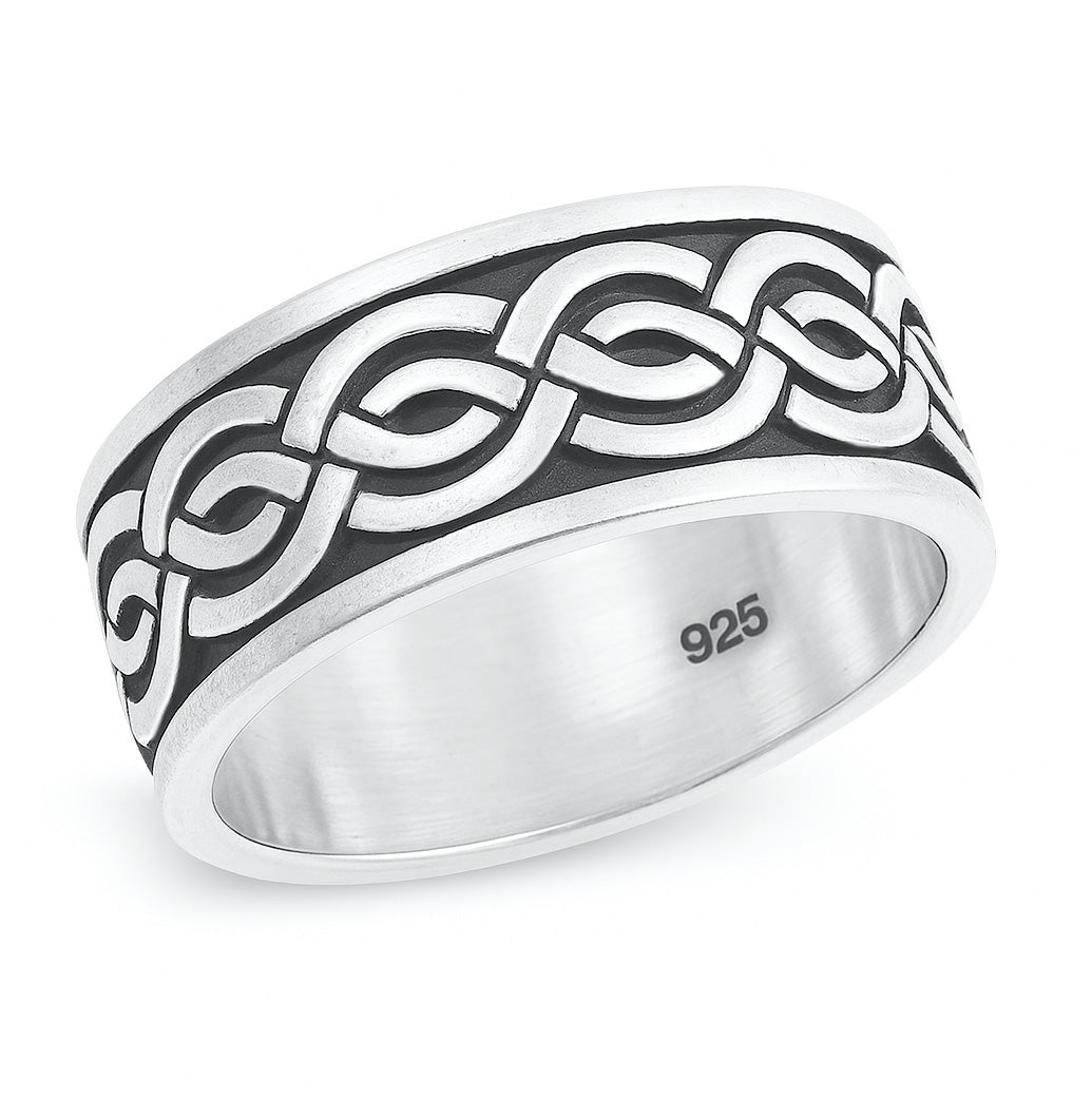 Silver Spinner Ring - Celtic