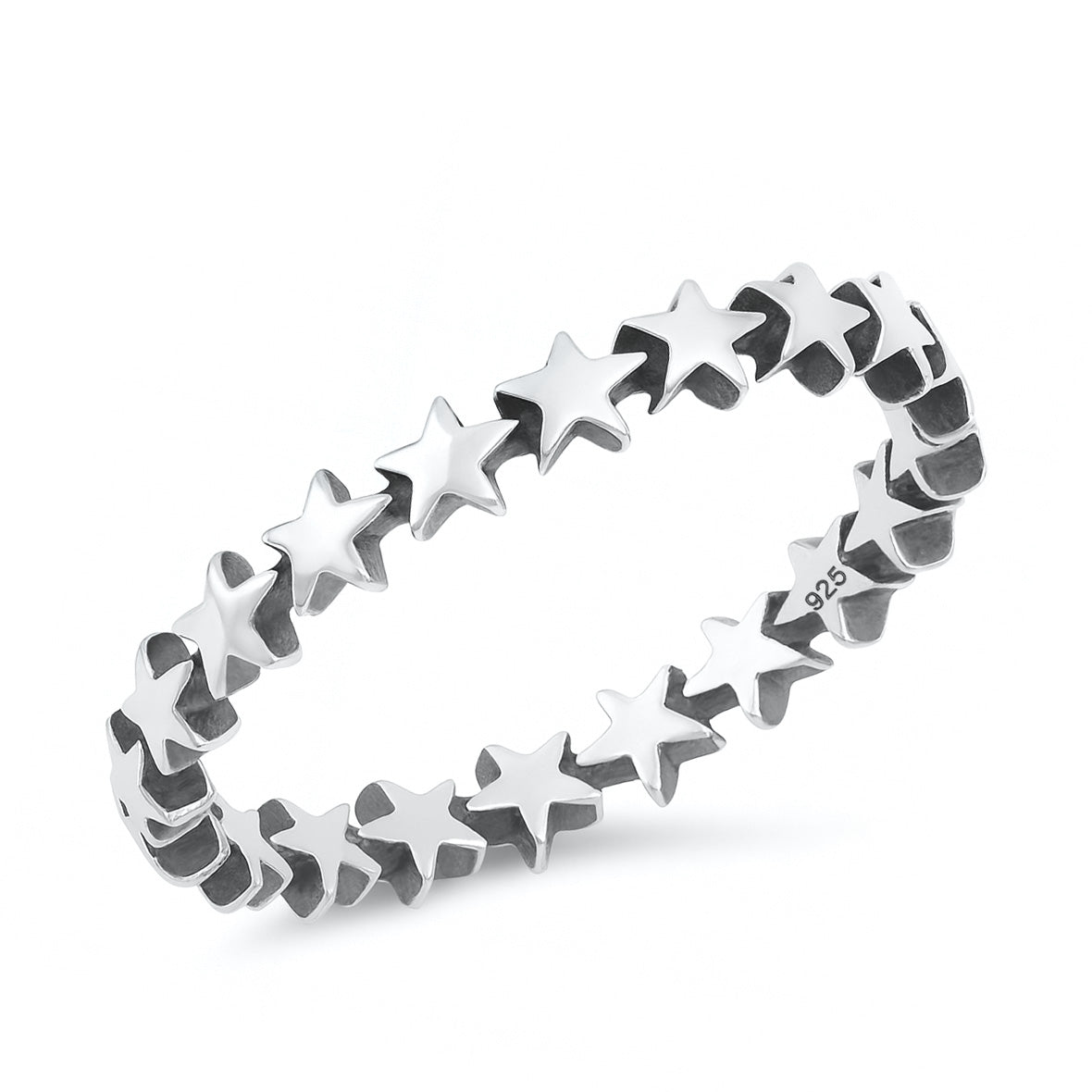 Silver Ring - Stars
