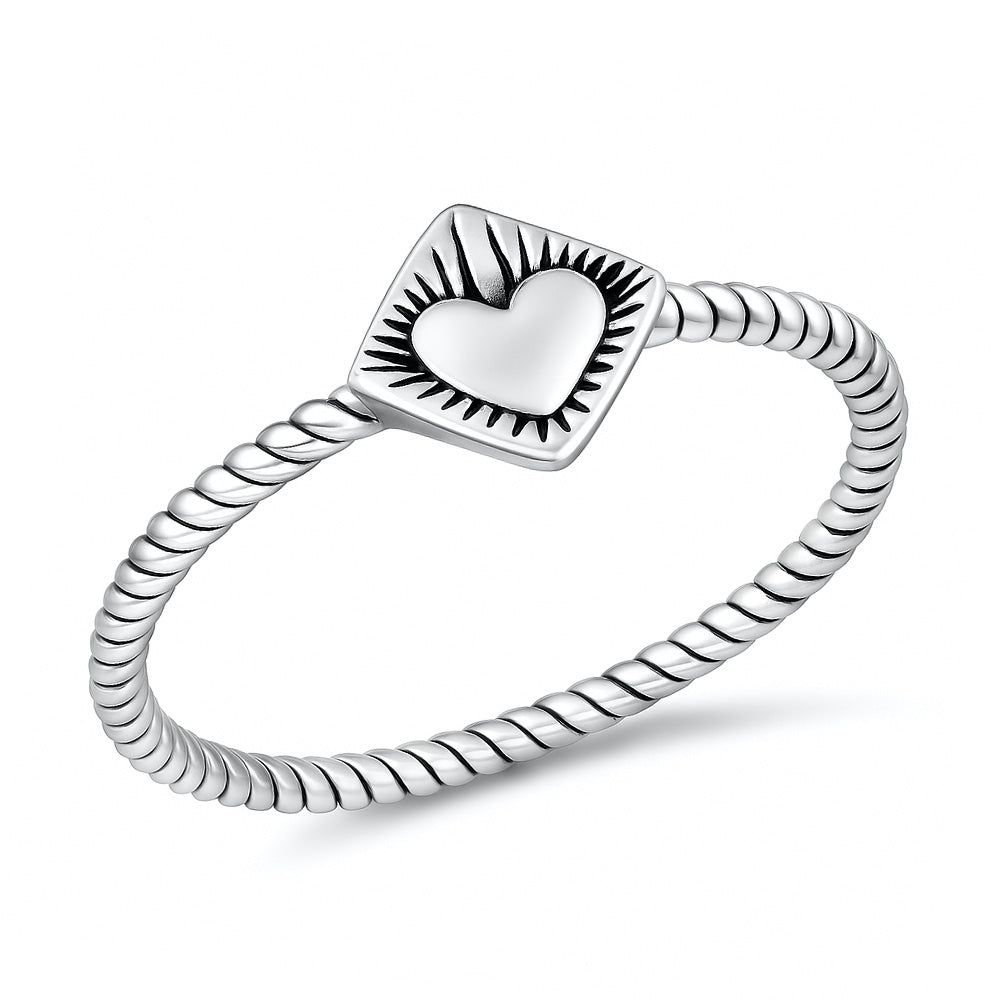 Silver Ring - Heart