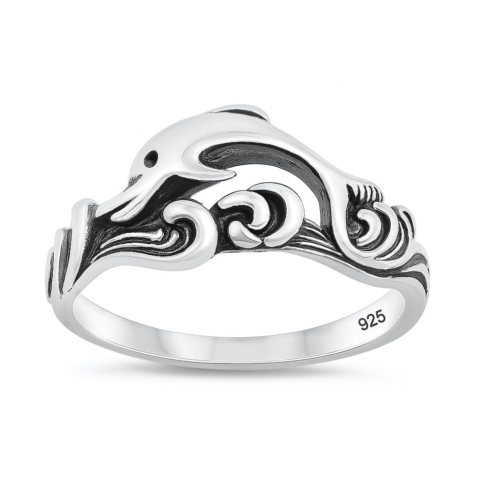 Silver Ring - Dolphin