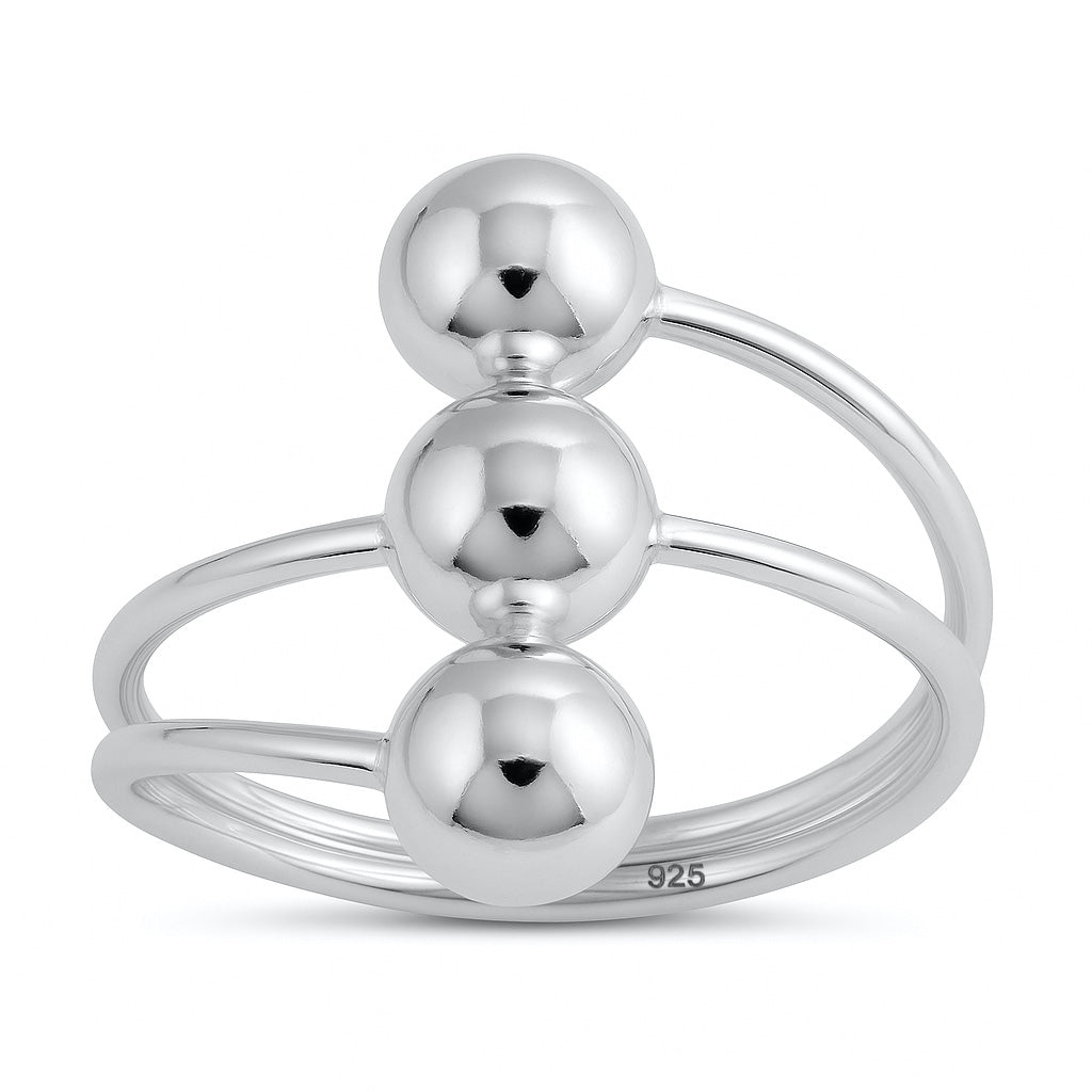 Silver Ball Ring