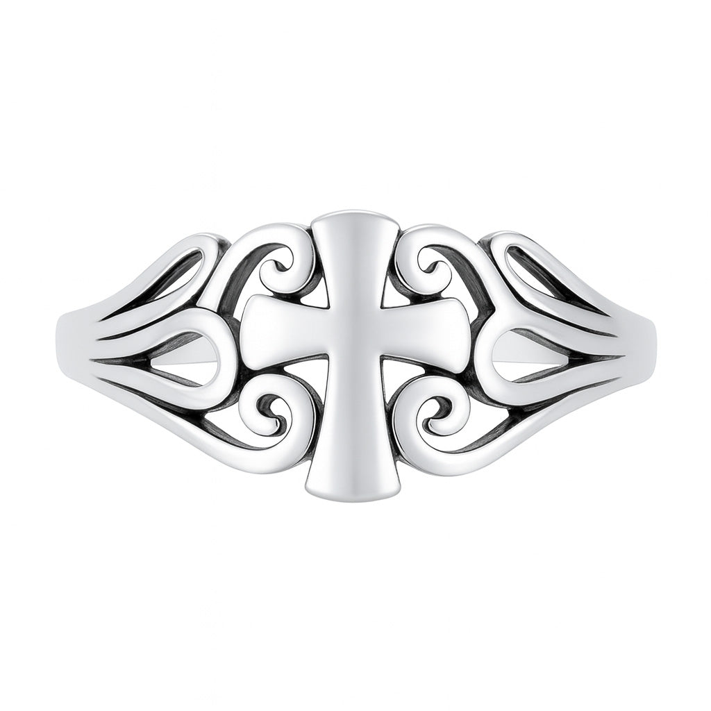 Silver Ring - Cross