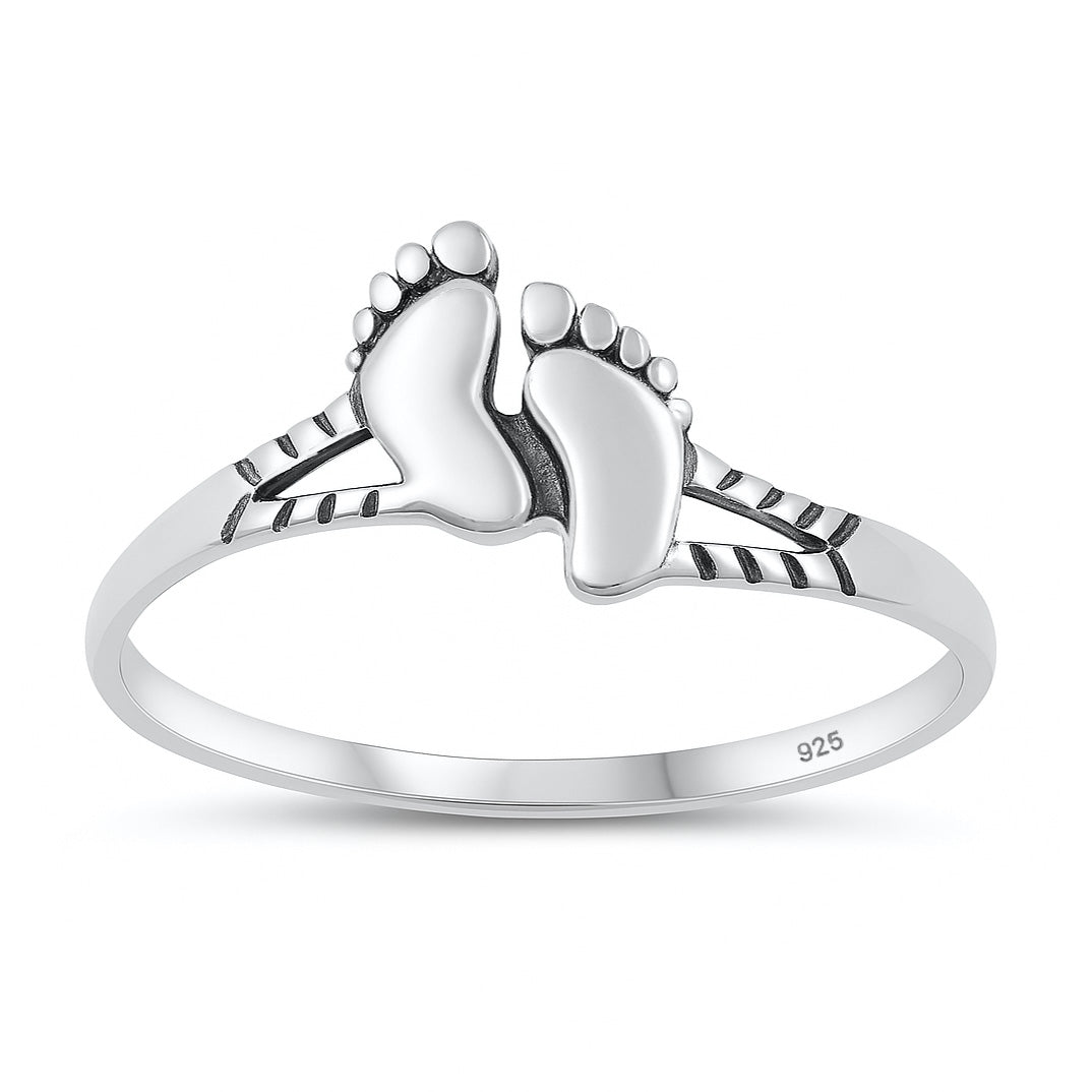 Silver Ring - Feet