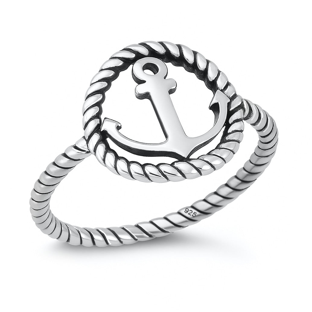 Silver Ring - Anchor