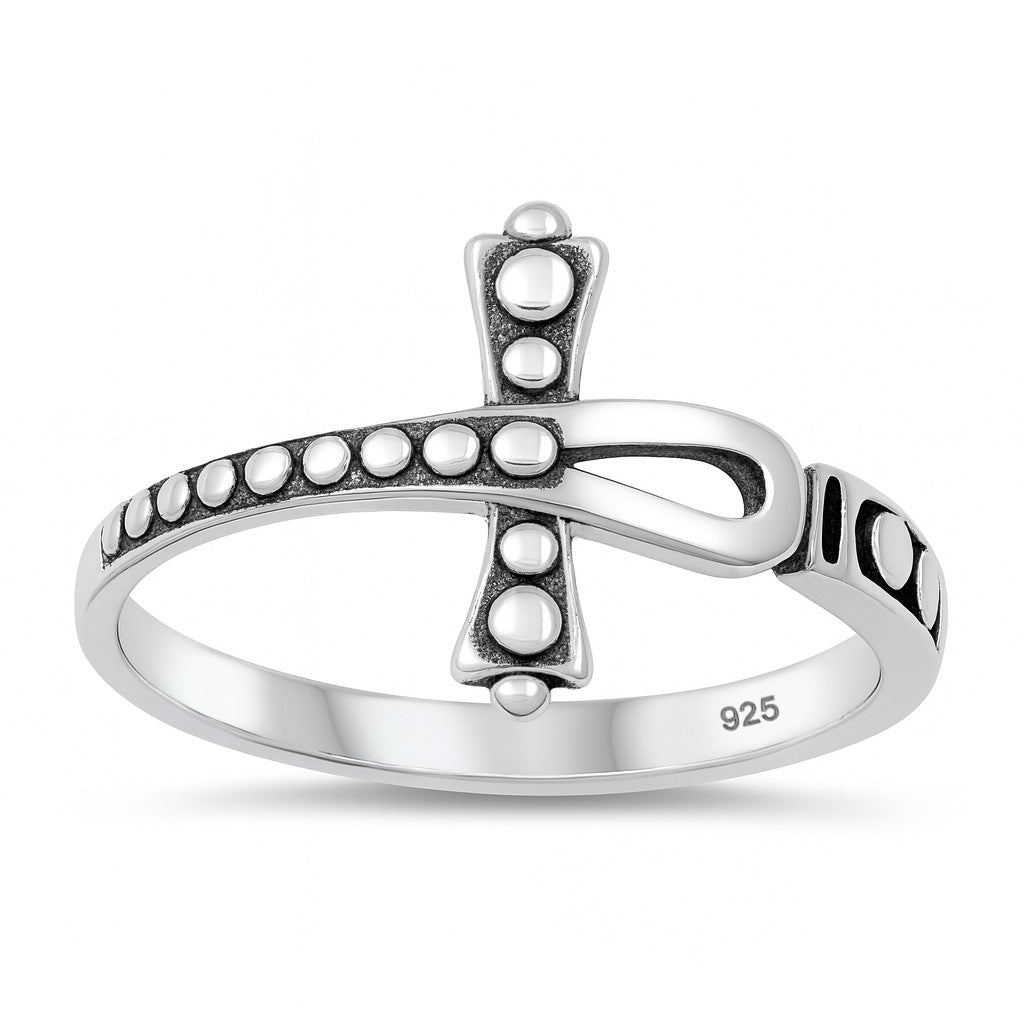 Silver Ring - Ankh Cross