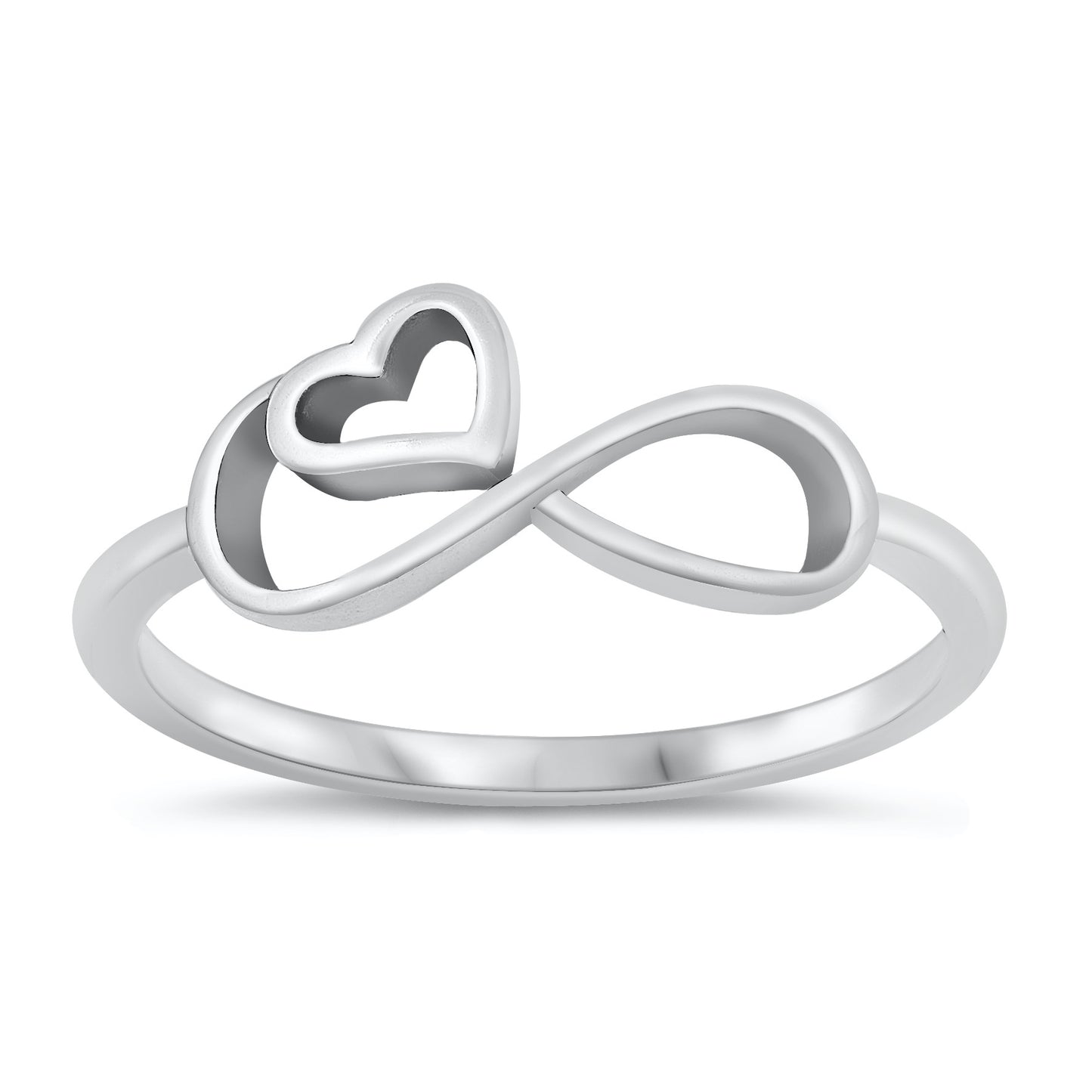 Silver Ring - Infinity Heart