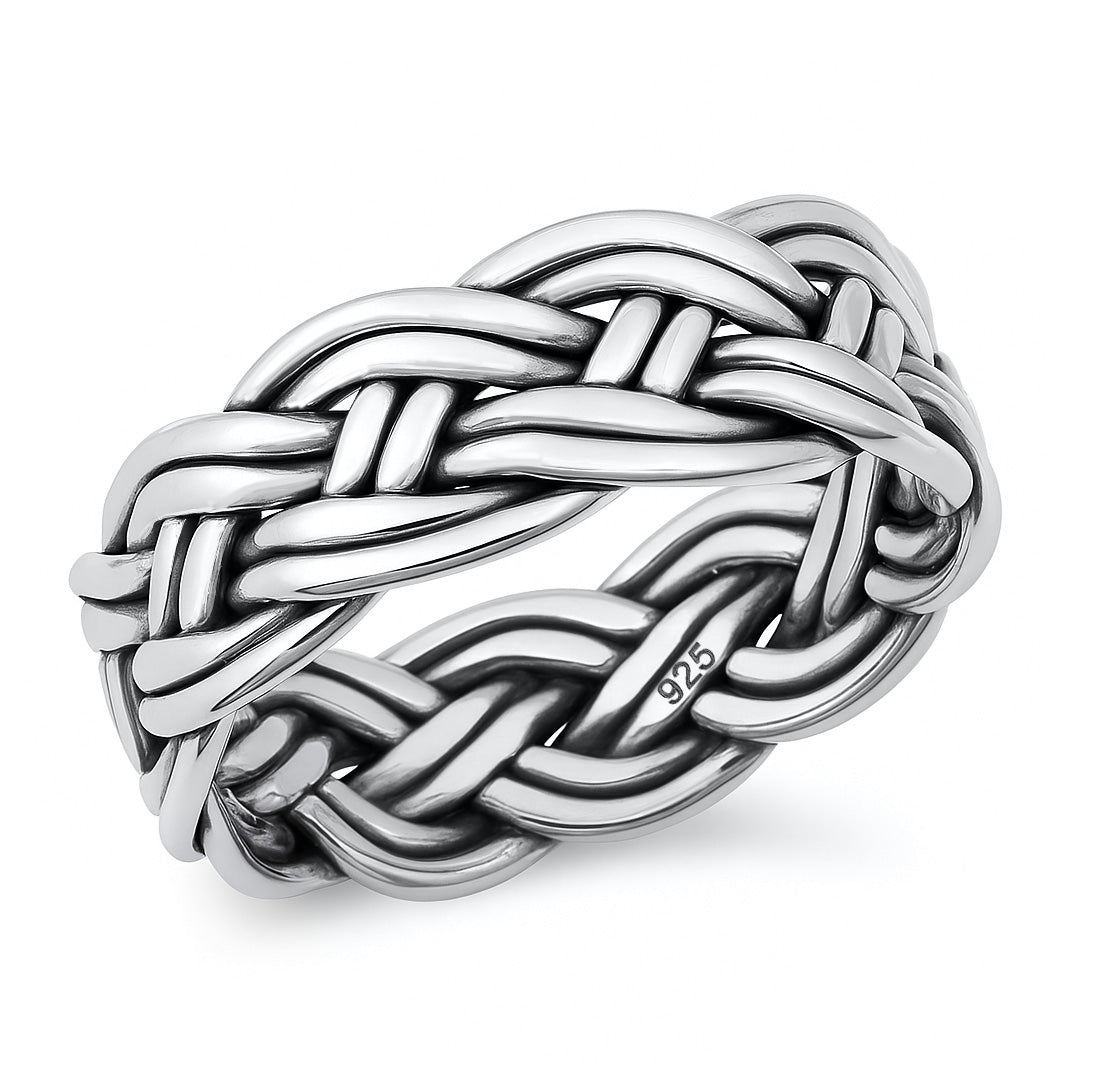 Silver Ring - Braided Band
