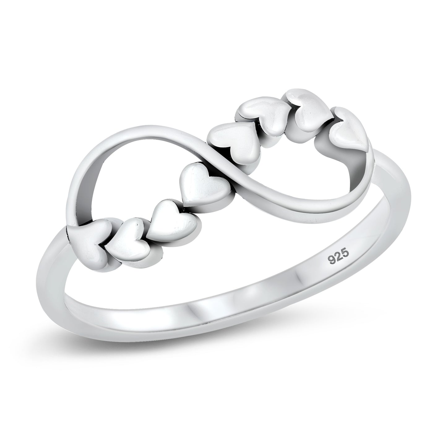 Silver Ring - Infinity Hearts