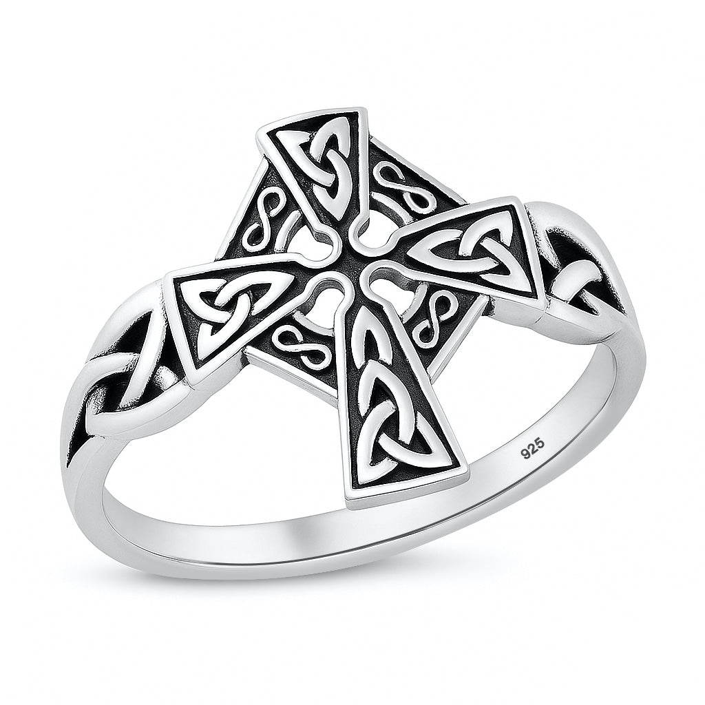 Silver Ring - Celtic Cross